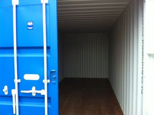 Shipping Containers with door open