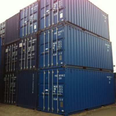 Exterior View of Shipping Containers