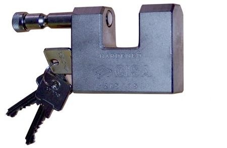 Shipping container padlock