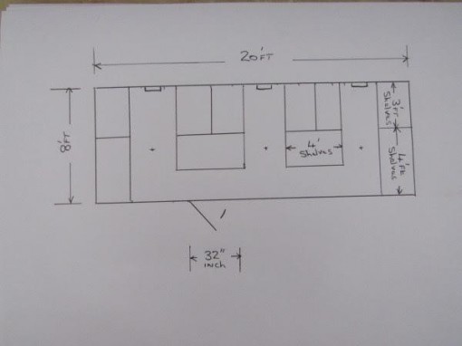 Document Storage Cabin Drawing