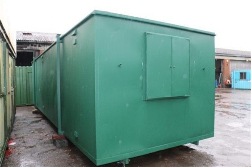 32ft x 10ft Flat Panel Steel Office with Canteen & Toilet