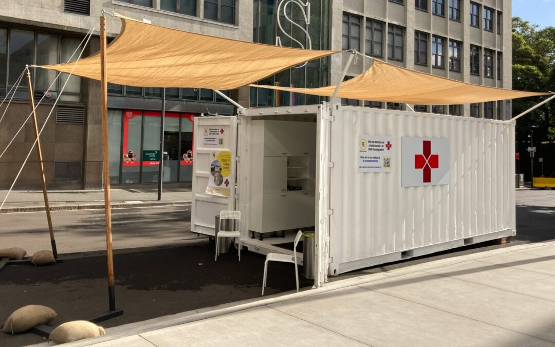 Shipping-container coronavirus testing centre trialled in Australia