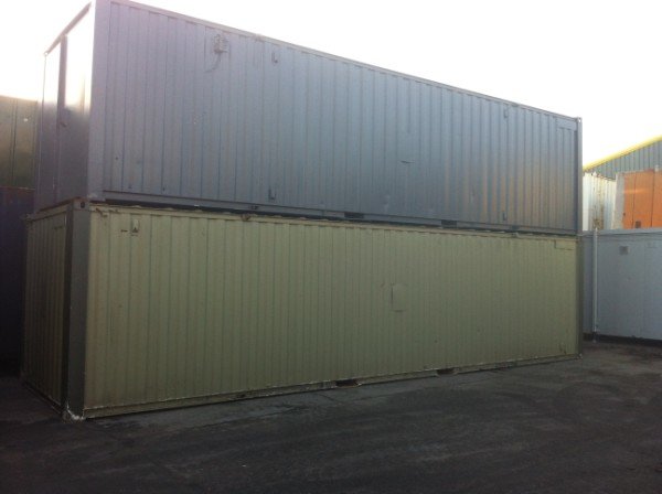 Large Steel Storage Container Flat Panel Doors – 30ft x 8ft