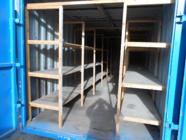 Storage Container with Racking – 24ft