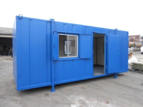 Anti-Vandal Canteen Cabin with Centre Access Door – 20ft x 9ft – Used