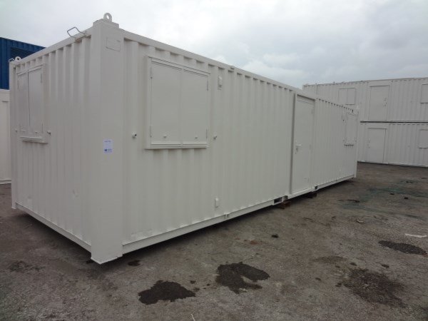 Anti-Vandal Canteen Cabin with Office – 32ft x 9ft – Used