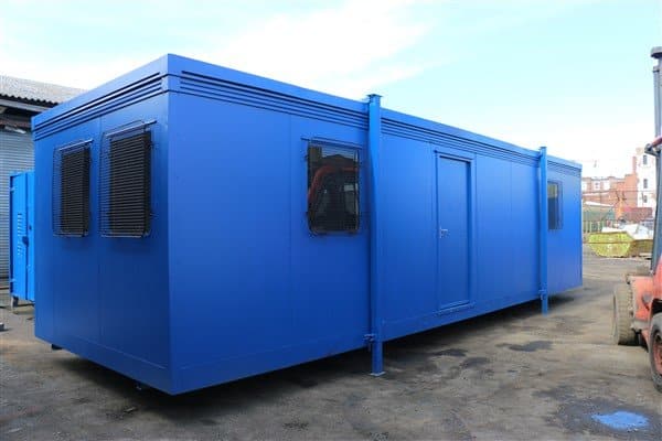 Anti-Vandal Site Office Cabin with Kitchen and Toilet – 32ft x 10ft – Used