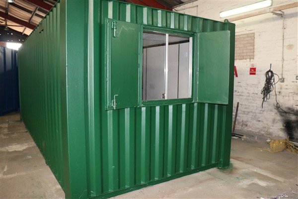 Anti-Vandal Site Office Cabin – 21ft x 9ft – Used